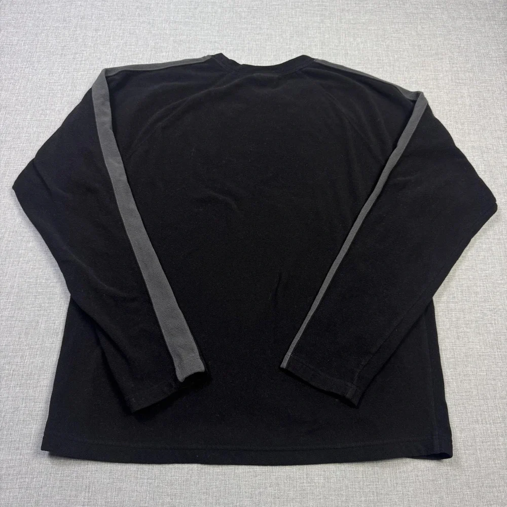 The North Face Fleece Sweatshirt Mens M Black Pullover Outdoor Polyester Logo